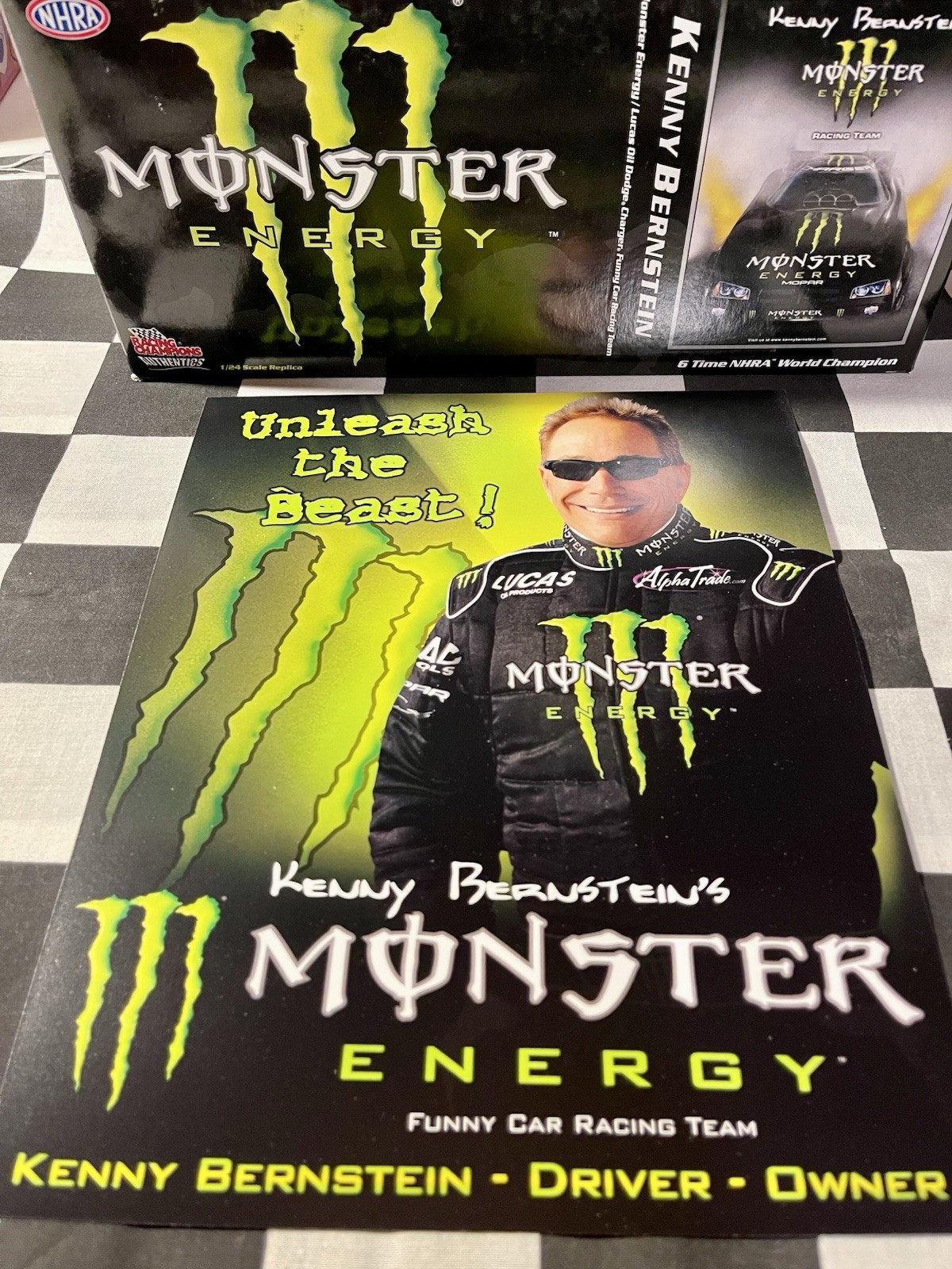 Racing Champions 2007 Monster Energy Kenny Bernstein Fuel F/C NHRA With Handout