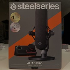 SteelSeries Alias Pro Kit   XLR Mic  Stream Mixer   3x Bigger Capsule Gaming