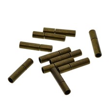 10 Set 2mm Brass Clasps End For Leather Cord Rope Bracelet