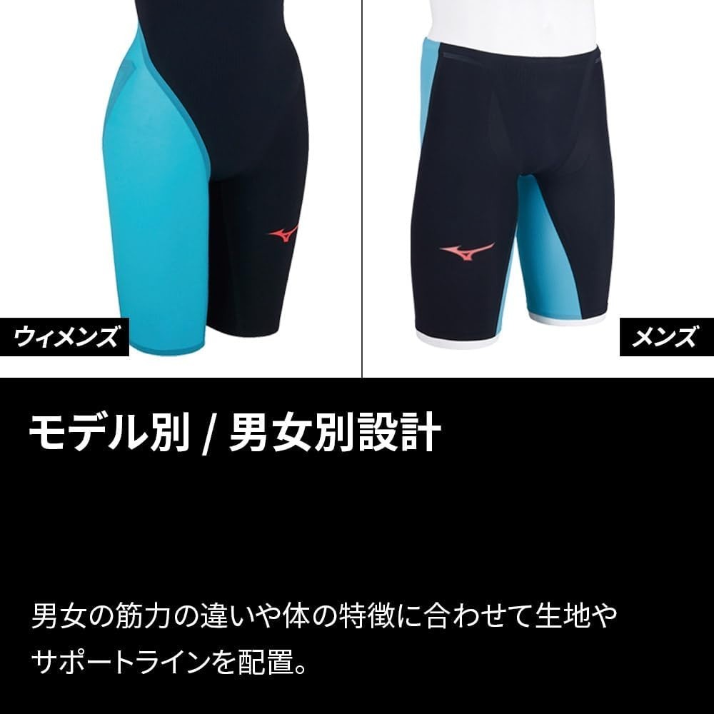 Mizuno GX SONIC 6 CR Men's Racing Swim Suit Long/Middle Turquoise