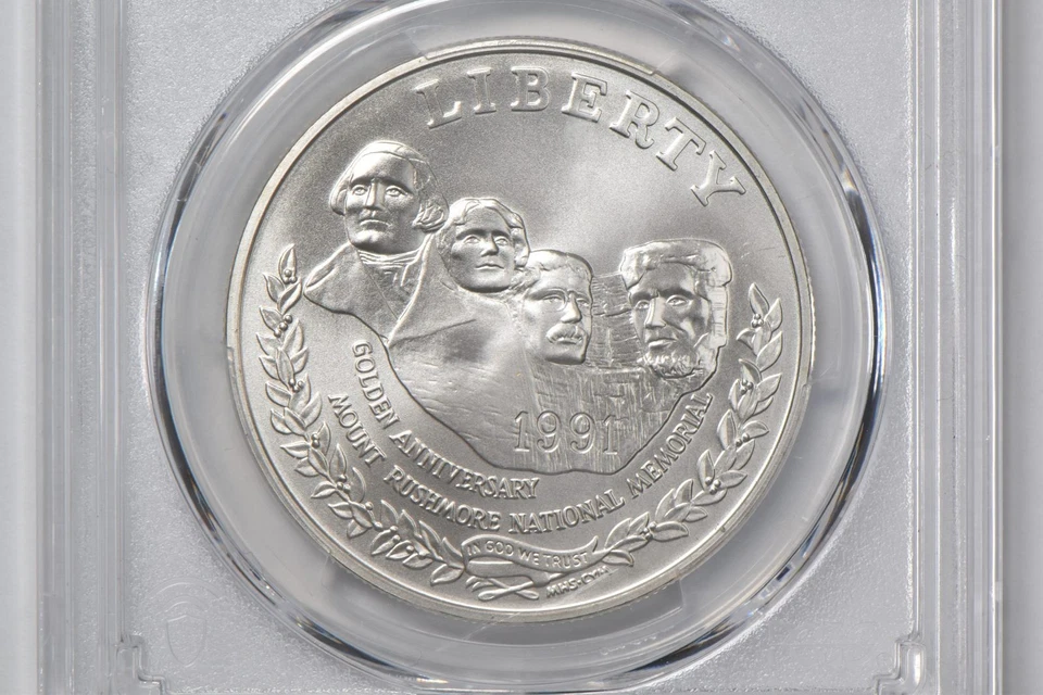 MS70 1991-P Mount Rushmore Commemorative $1 PCGS Blue Label *8215 - Image 3 of 4