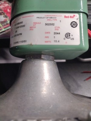 ASCO Redhat II Solenoid Control Valve 8215B050 Fuel Gas 25psi 1'' Kit 302352 New