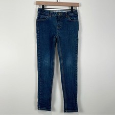 Lands  End Boys 12 Jeans Slim Straight Leg Dark Wash