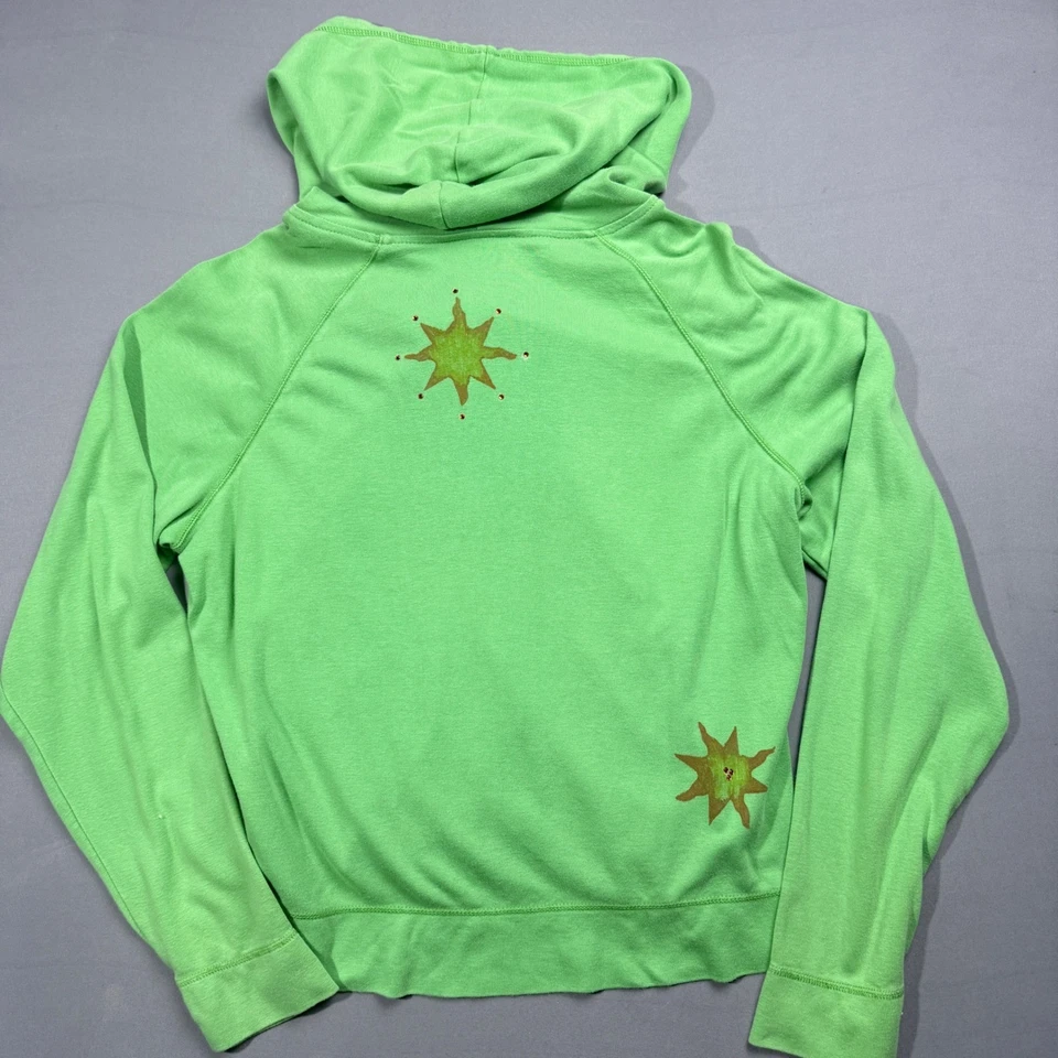 Chadwick's Stylish Green Hoodie with Unique Star Design Size L - Image 2 of 3
