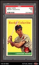 1958 Topps #368 Rocky Colavito Indians PSA 7 - NM