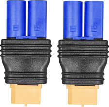 2 Pack EC5 Male to XT60 Female Adapter, Xt60 Female to Ec5 Male Connector Mould