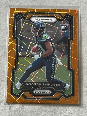 2023 Prizm Jaxon Smith-Njigba Rookie RC Orange Lazer Holo #390