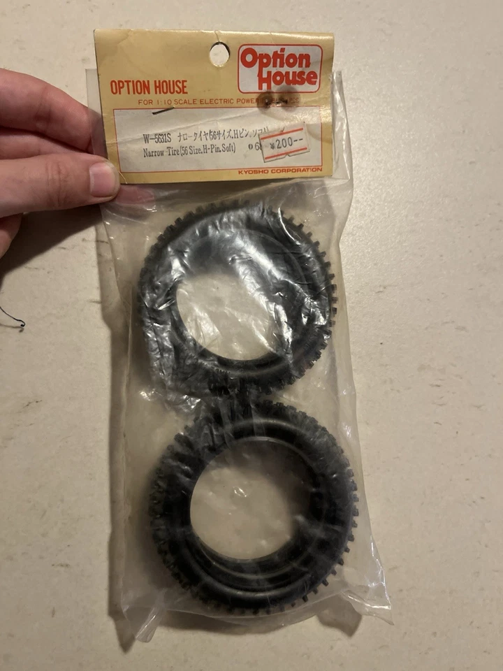 Vintage Kyosho Option House Tires 1/10 Buggy W-5631s - Photo 3/3