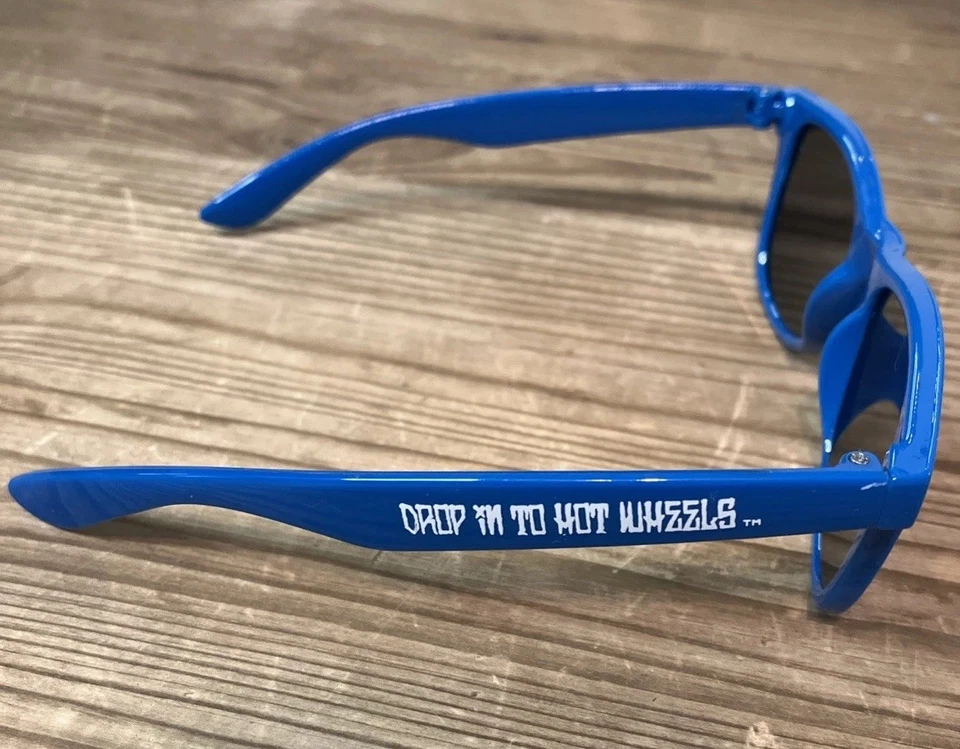 Hot Wheels Skate Kids Sunglasses Royal Blue Wayfarer Style Drop Into Hot Wheels - Image 3 of 4