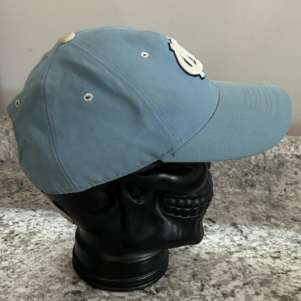 VTG North Carolina Tar Heels 90s Zephyr Wool Blend Blue Cap Hat Sz 7 1/4 - Image 4 of 4