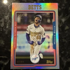 2025 Topps Archives Silver Foilboard Mookie Betts Dodgers /149