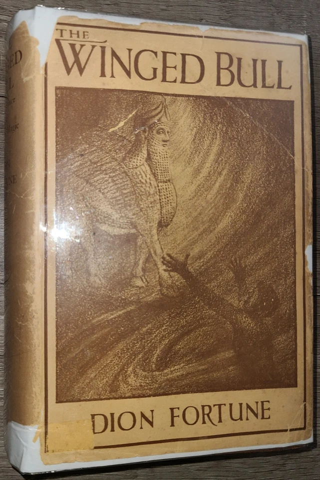 Vtg HC book, The Winged Bull by Dion Fortune, 1935   1st edition