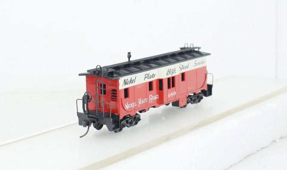 HO Athearn Custom Nickel Plate Road Bay Window Caboose #480 Built KD's - Image 2 of 4