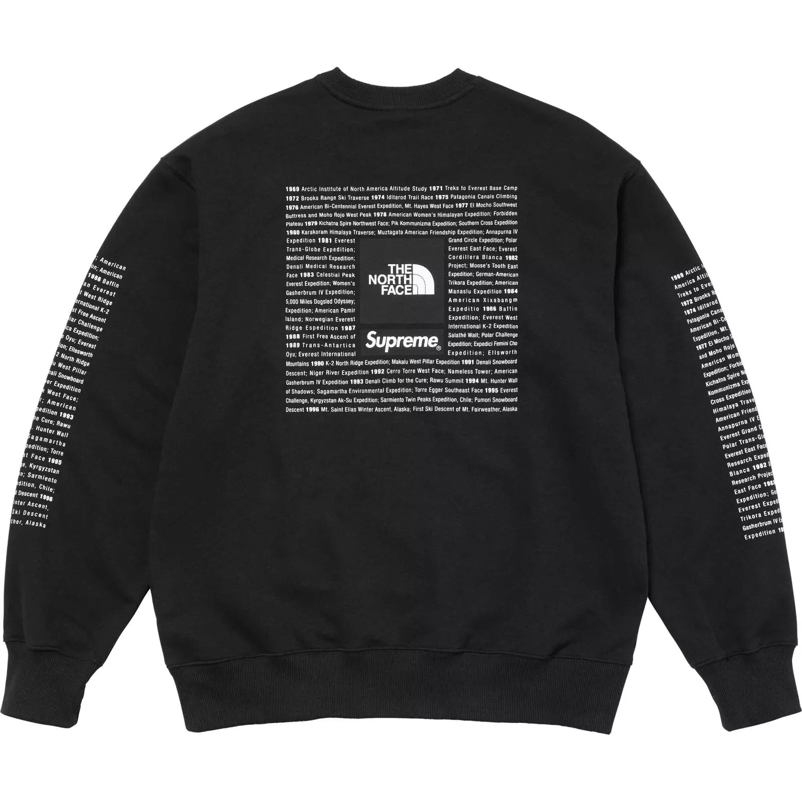 Col rond noir Supreme The North Face (taille S)