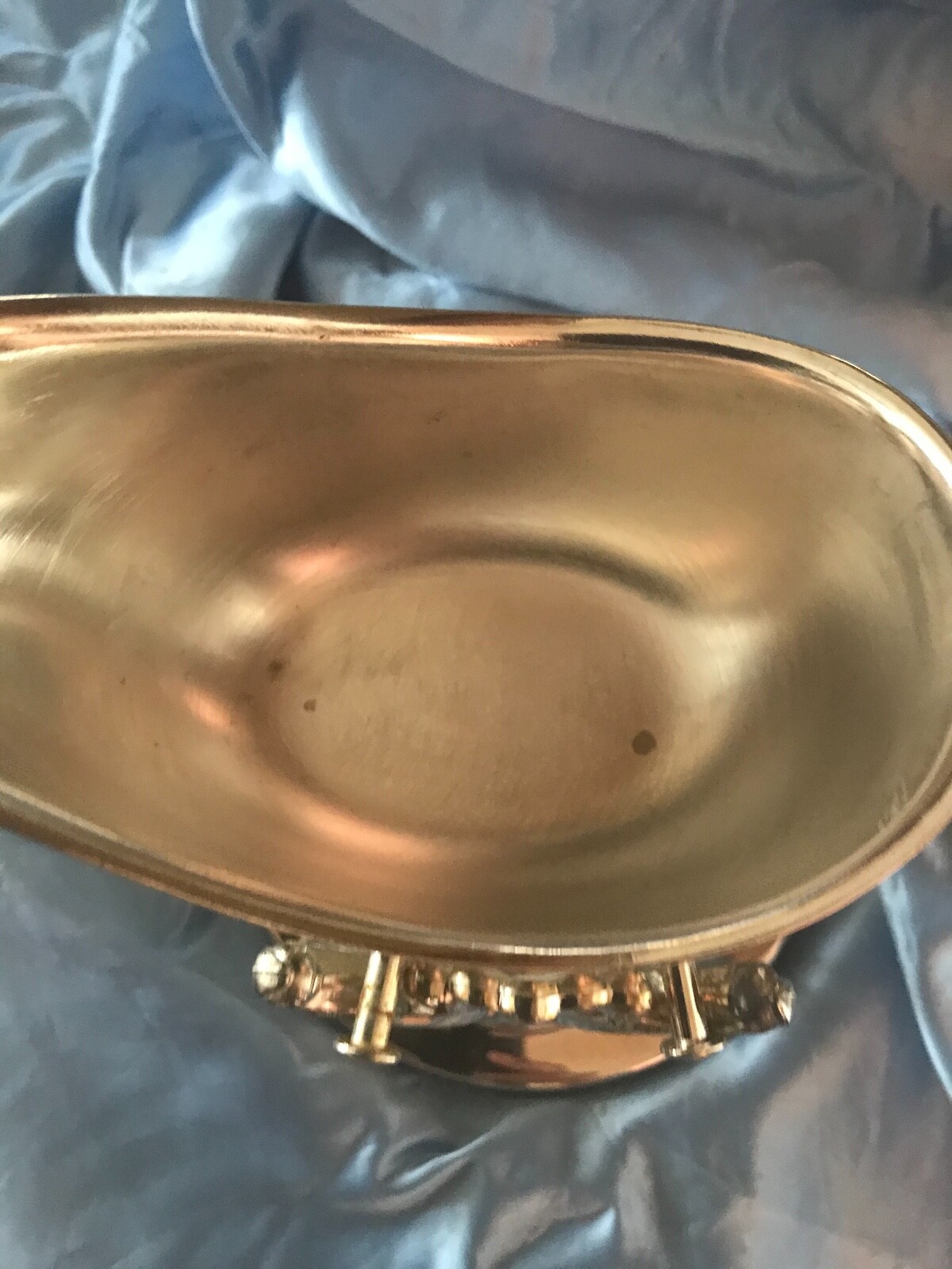 Vintage Gravy Boat On Stand w Warmer Candle Burner Silverplate Hong Kong eBay