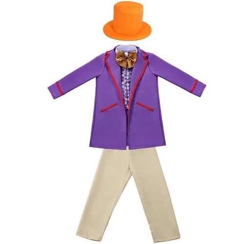 Kinder Charlie und die Schokoladenfabrik Serie Unisex Halloween Cosplay Kostüm ** - Bild 3 von 36