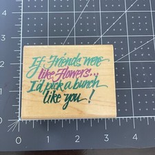 Rubber Stampede Rubber Stamp Friends and Flowers Z601E