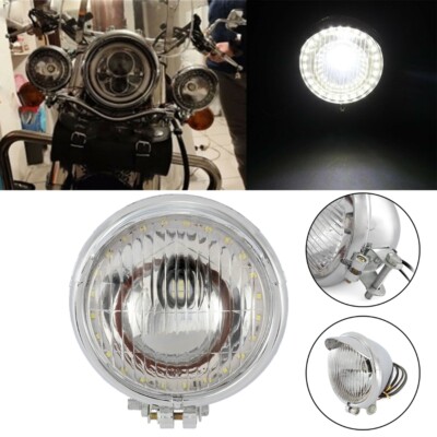 5'' Headlight Spot Light LED Angel Eye For Honda Shadow ACE Sabre Spirit VLX 600
