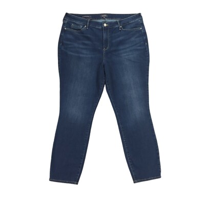 NYDJ Jeans Womens 18 Blue Ami Skinny Lift Tuck Dark Wash High Rise Stretch Denim
