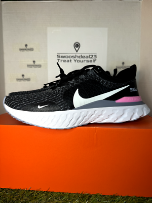 Men's 10.5-11.5 Nike React Infinity 3 Road Running Black Men's 10.5-11.5 Nike React Infinity 3 Road Running Black