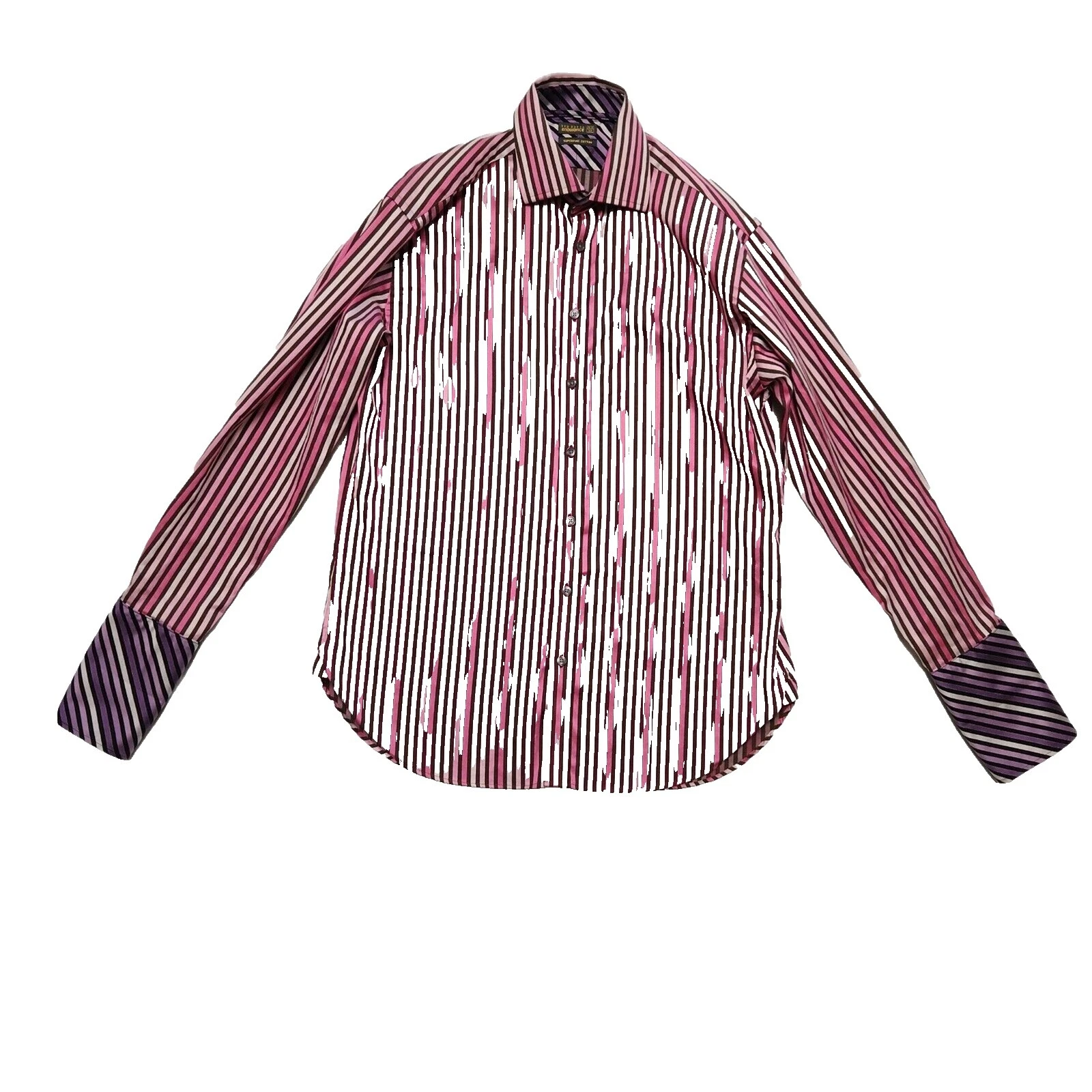 Ted Baker 100% algodão, Listrado, Camisas sociais masculinas