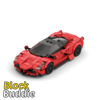 Ferrari LaFerrari Rot Sport MOC Auto Car Rennwagen Klemmbausteine Geschenk