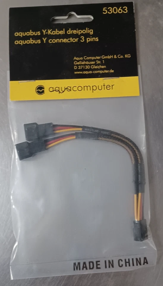 Aquacomputer aquabus Y-Adapter 53063 4260073416054 - Image 2 of 2