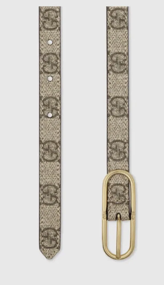 Ceinture toile fine GUCCI Jackie GG Supreme TAILLE 70