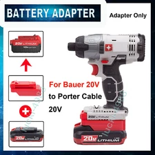 Battery Adapter For Bauer 20V Battery Convert to for Porter Cable 20V Tools