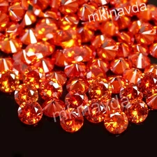 Natural Certified Padparadscha Sapphire 0.90 MM Round Cut Gemstone 20 Pcs Lot