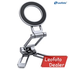 Leofoto PS-5 Magnetic Foldable Cellphone Stand with Arca - Silver
