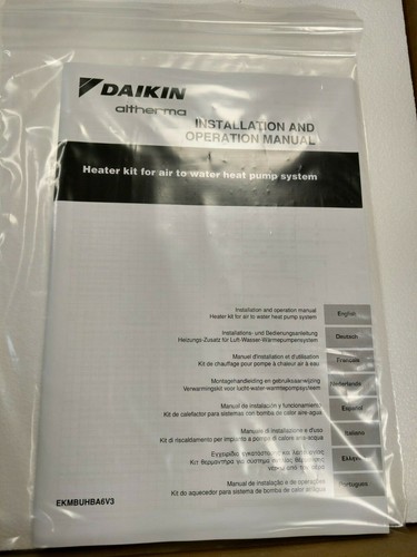 Calentador de respaldo eléctrico Daikin Altherma 6 kw EKMBUHBA6V3 agua - Imagen 3 de 8