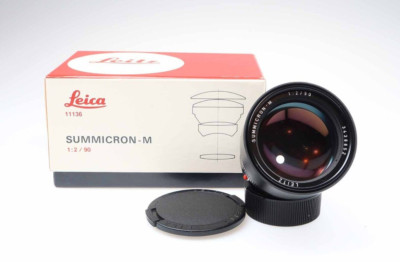 Leica Summicron M 90mm f2 Objektiv Lens 11136 E55 Leitz 96395 near mint wie neu
