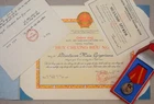 Vietnam Friendship Medal w/ Document 1971 Soviet Specialist WOMAN RARE (9686)