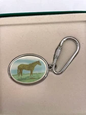 Barlow Designs-Thoroughbred Horse Keychain 1.75" #302612C