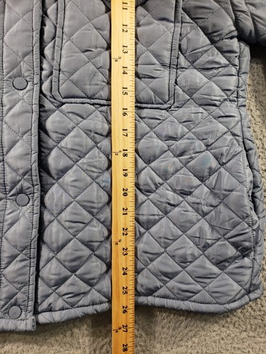 Lucky Brand Jacket Women's XL Extra Large Blue Quilted Snap Button Up Stretch - Picture 6 of 14