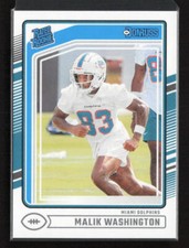 2024 Donruss #397 Malik Washington Miami Dolphins Rookie