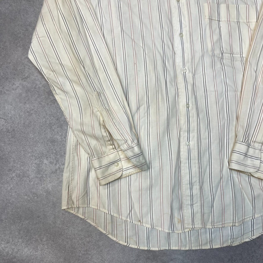 Yves Saint Laurent Polo Shirt Uomo Large USA Anni 90 Pullover Top Beige