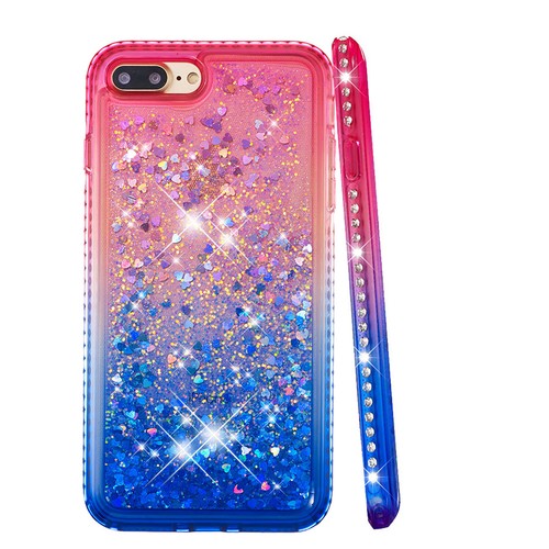 Flüssige dynamische Glitzer Treibsand Handyhülle für iPhone 8/7/6 Plus X/Xs/Xr/Xs Max - Bild 9 von 36