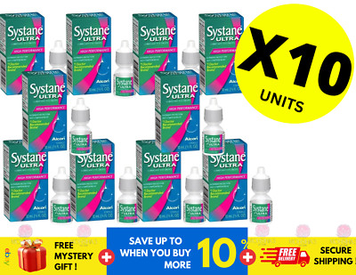Alcon Systane Eye Drops Ultra Lubricant High Performance 10 ml ( X 10 )