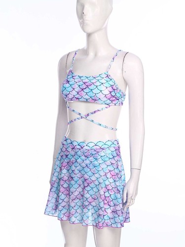 Costume donna surf set costumi da bagno elastici abiti sportivi vacanze spiaggia - Foto 14 di 21