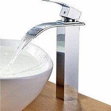 VF-C007 Chrome Waterfall Faucet Bathroom Sink Faucet