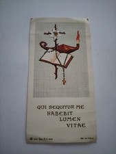 Voti religiosi qui sequitur me habet lumen vitae santino holy card 