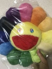 Kaikai Kiki flower cushion Plush Doll TAKASHI MURAKAMI 30cm Rainbow Pillow MoMA