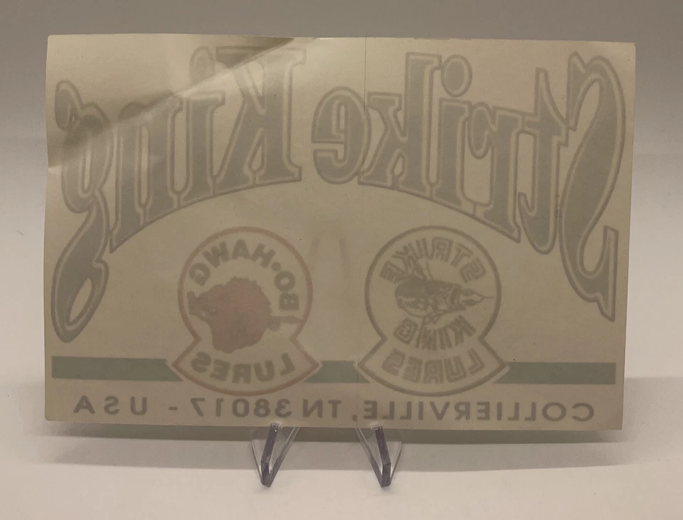 Винтажная наклейка BO Hawg Lures наклейка и наклейка Strike King для рыбалки - Изображение 2 из 4