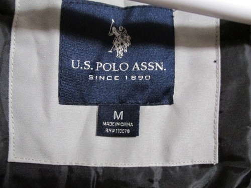 Men's U.S. Polo Assn Hooded Parka Winter Coat Light Gray Size Medium - Picture 8 of 12