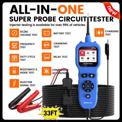 Electrical Circuit Tester 12V 24V Short Breaker Finder Battery Test Oscilloscope