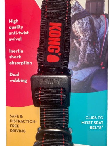 NEW Kong Travel Deluxe Swivel Tether Seatbelt For Animals Car Dog Cat Pets - Picture 2 of 6