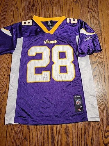 Reebok Adrian Peterson Minnesota Vikings Jersey Youth Medium 10-12 Football - Picture 8 of 10