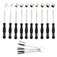 10pc Carburetor Carb Screwdrivers  Cleaning Brush Tune up Kit Portable Household